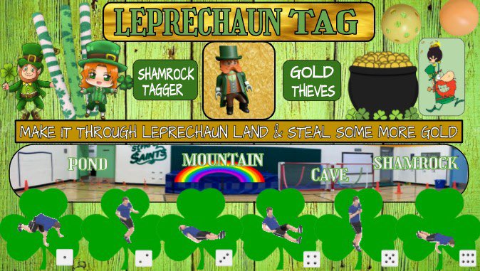 gmdoll15's tweet photo. Everything is more fun in #elementaryPE. Happy St. Patrick’s Day... from the St. Pat’s PE department. #physicaleducation https://t.co/HAqTB1raeL