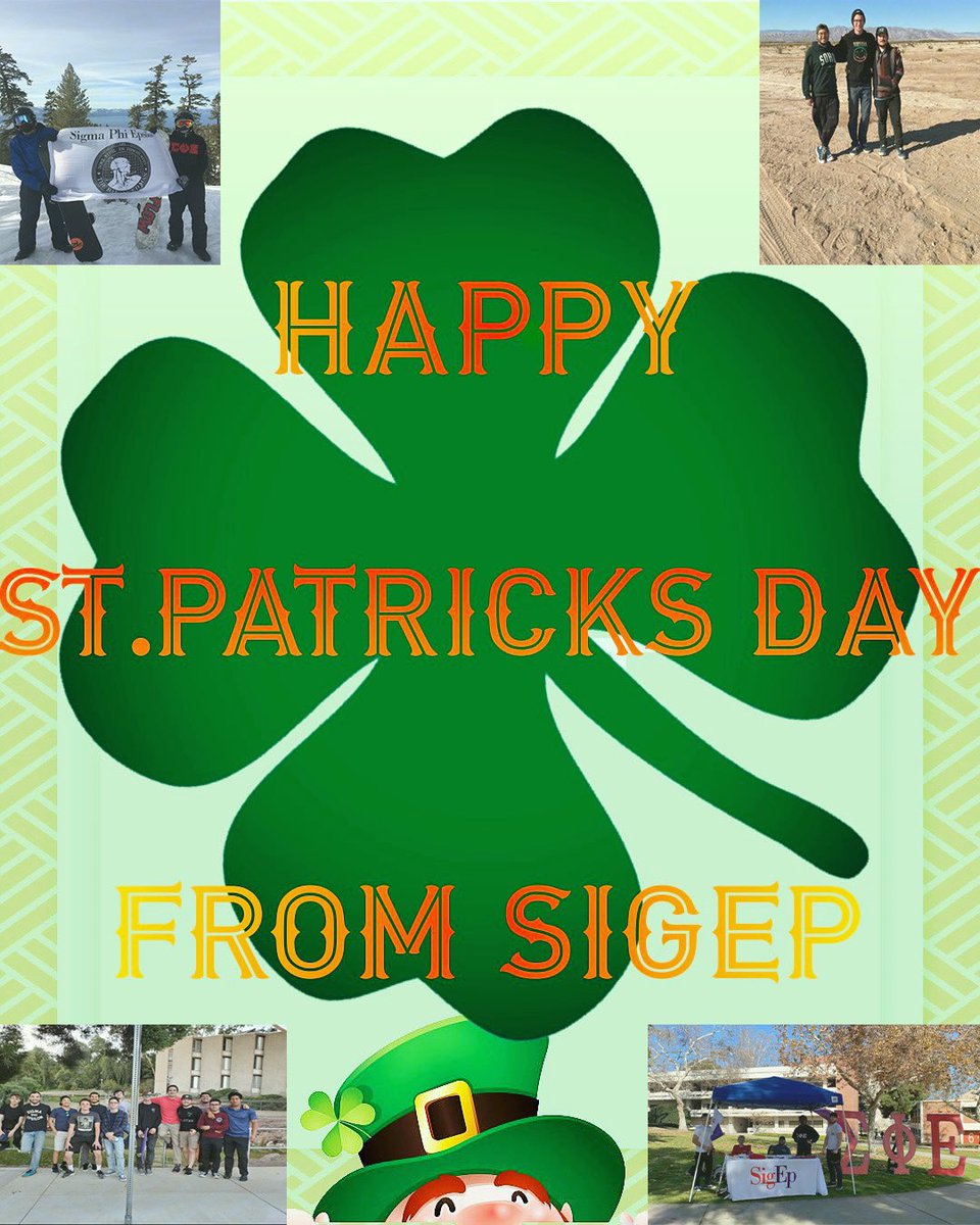 SigEpCPP's tweet image. Happy St. Patricks Day! #sigep
