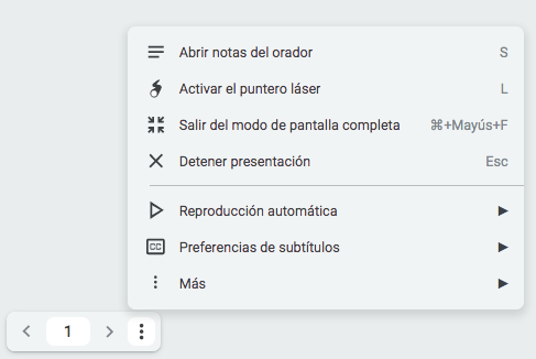 ejruizgarcia's tweet photo. ¡Genial el nuevo control de #Presentaciones de #Google mientras se está presentando! Mucho más discreto que antes. Ya no tapará elementos como enlaces o el play del reproductor si estaban en esa parte inferior. @GoogleForEdu https://t.co/qClnTWlkj5