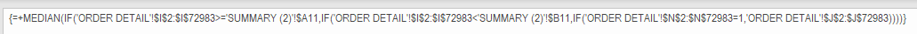 dannyd1976's tweet image. Love a good multi-criteria MEDIAN array formula. #EXCELNERD