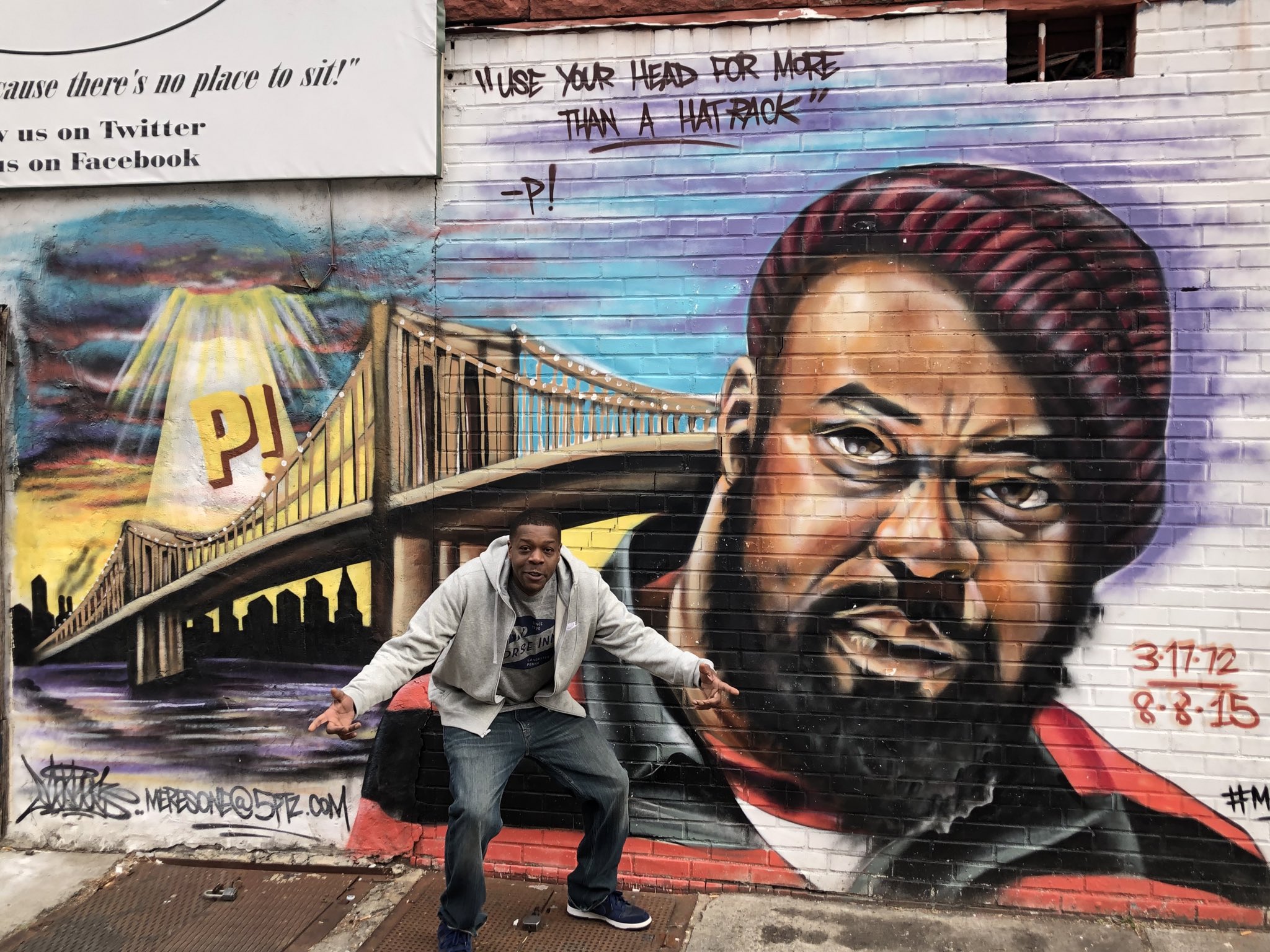 Took this pic in Brooklyn 2 years ago. Happy heavenly bday to the God Sean Price.  ! 