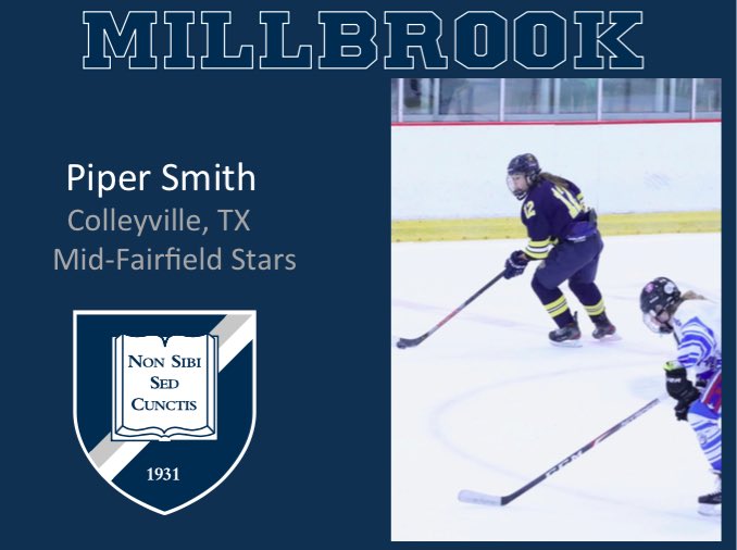 Next up we have Piper Smith from Colleyville, Texas! Welcome to Millbrook, Piper! @stars_mid