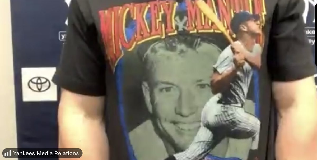 mickey mantle tee shirts