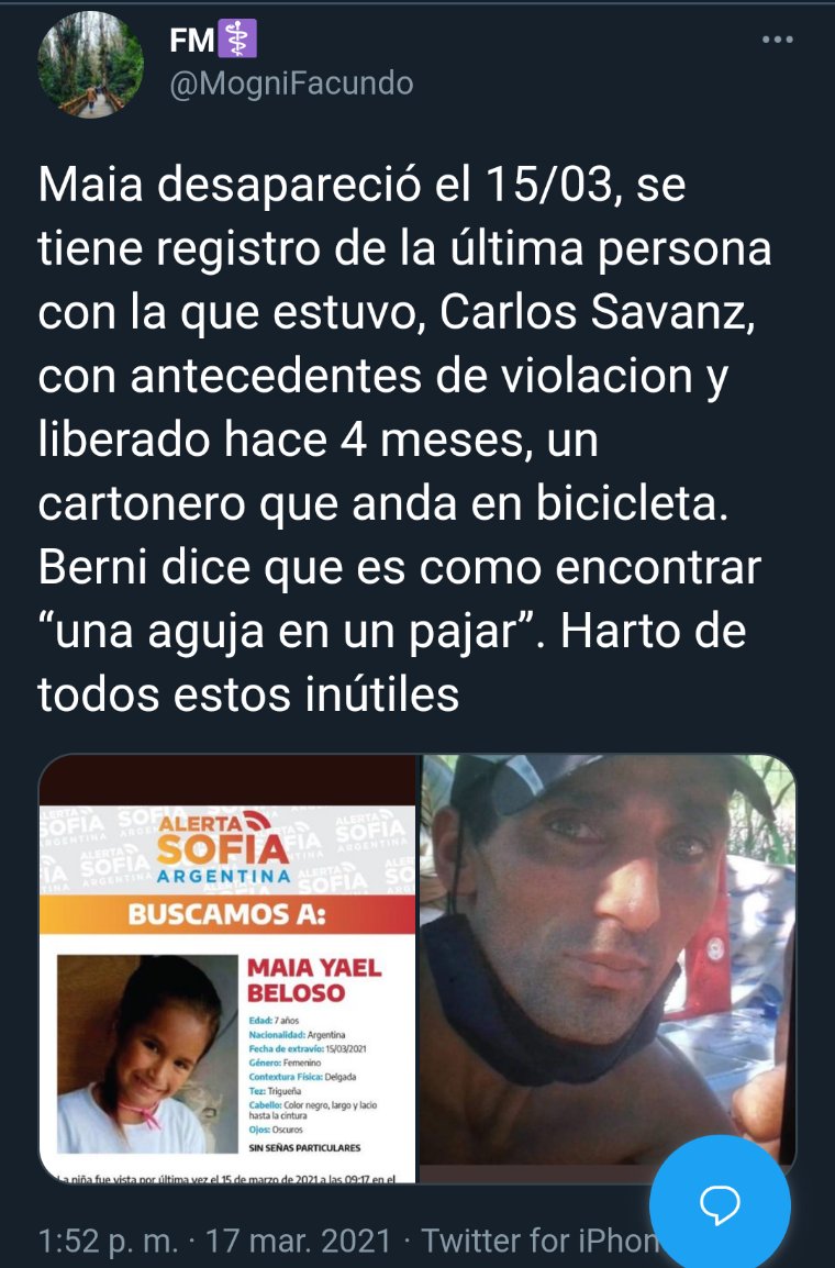 GordoMonstruo__'s tweet photo. Ofelia Fernández por TU CULPA secuestraron a Maia. @OfeFernandez_  

SÍ, POR TU CULPA. https://t.co/CeR68RxiIk