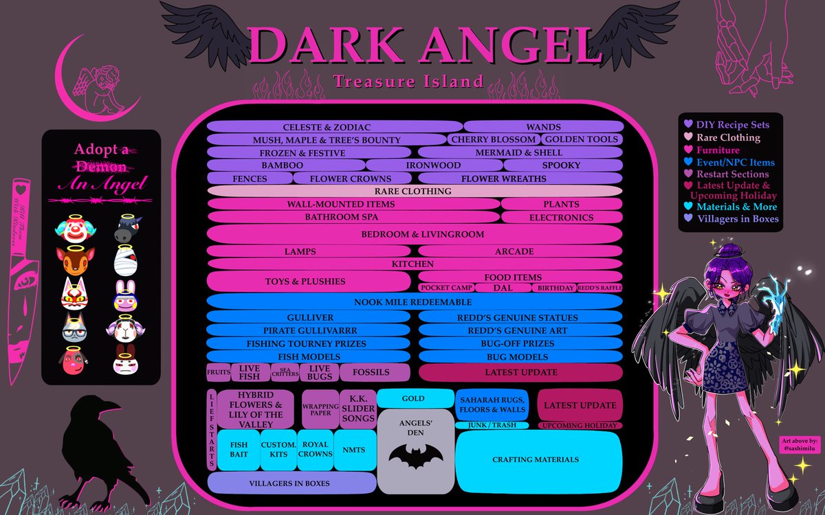 Treasurelslands's tweet photo. One winner will be randomly selected from the RTs of this tweet to visit DARK ANGEL for 1 hour of unlimited visits 🦇

To enter:
RT+follow me @Treasurelslands 

The winner will be selected in 24 hrs, good luck! 🖤
#FrostyAngels https://t.co/FC5ToQAG2N