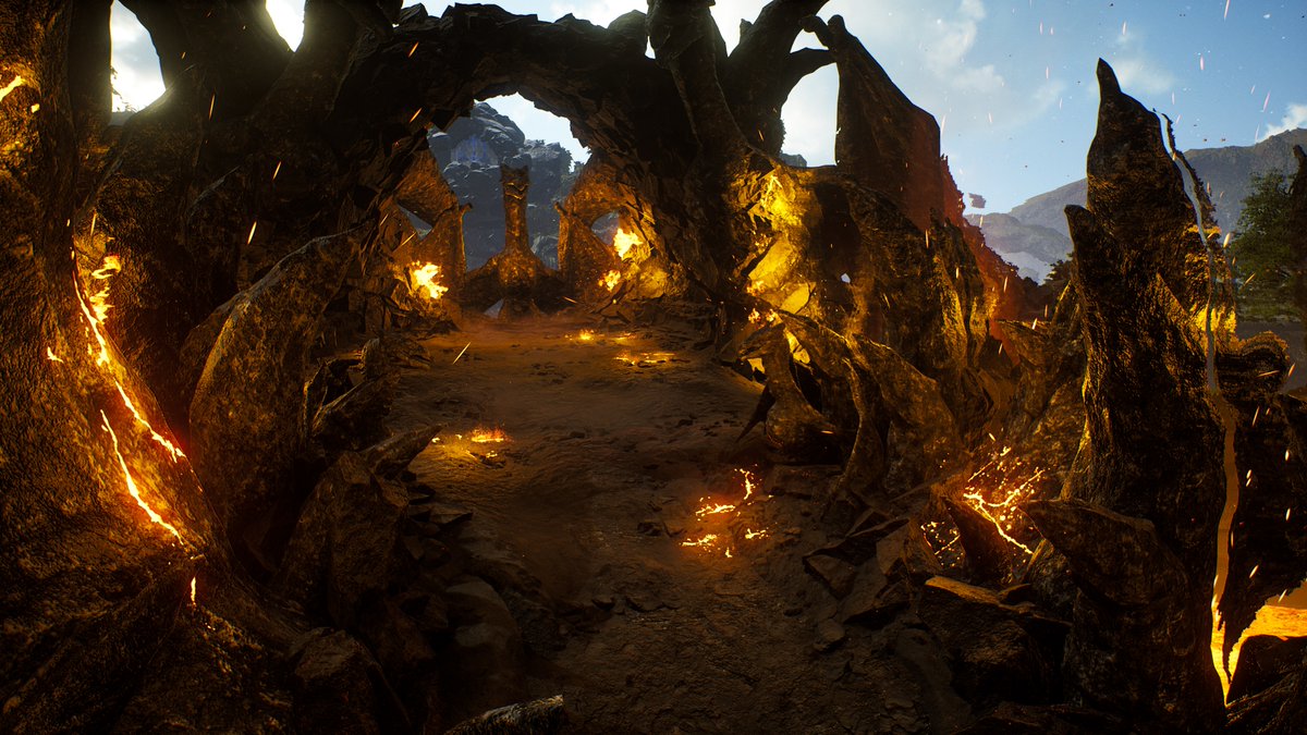 ambiguousgames's tweet photo. Some high res shots of the Fire Wyvern Pit!

https://t.co/B29xsUT1sB
https://t.co/ZlDP8uP1Lg

#unrealengine #ue4 #ECoS #quixel #megascans #lighting #environmentart #leveldesign #Houdini #QuixelMixer https://t.co/g5nwMS92ms