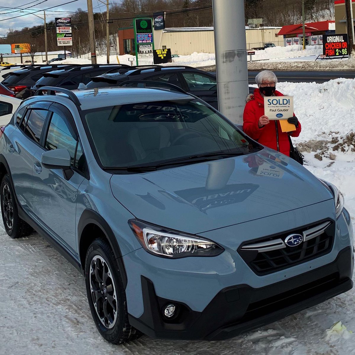 Paul Gautier, Sales Consultant at Aberdeen Subaru, would like to welcome Linda to the Subaru Family with her 2021 Crosstrek !
Thank you for your business!
.
.
.
#saintjohn #subaru #crosstrek #subaruloyalty #subarucallpaul #capturertheadventure
#subarugreatoutdooradventureteam