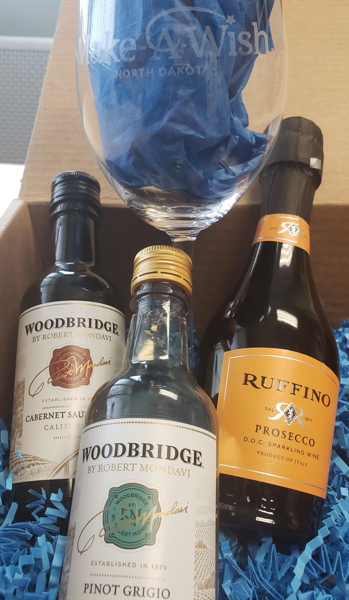 MakeAWishND's tweet photo. Here is a sneak peak of our Gala Boxes that are now LIVE for purchase at https://t.co/G3k7HsL8Fn! You don't want to miss out on ordering one (or 5😉) of these boxes because you can't have a Wine &amp; Wishes Virtual Gala watch party without the wine🍷 https://t.co/VMCtNiaep4