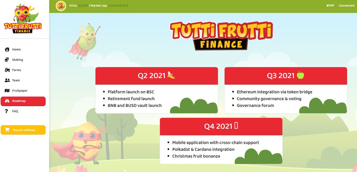 Olive50902087's tweet image. Magnifique ! Les mecs de Staybase derrière tous sa.
Sa viens d'ouvrir le farming.

tuttifrutti.finance