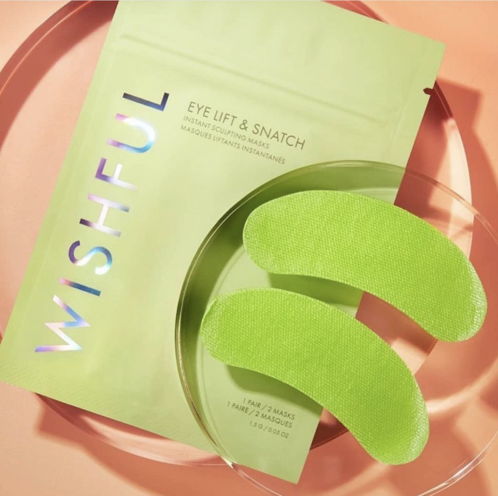 Trendmood on X: Happy #StPatricksDay ☘️ Available Now! 🚨 LINK ➡️   NEW! Product 💚✨The Eye Lift & Snatch Instant  Sculpting Masks by #wishful online @hudabeauty $5   / X