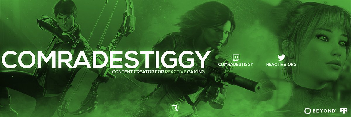 ComradeStiggy's tweet photo. Massive thank you to @Reactive_org and the extremely talented @MitchyCEO for making me an updated twitter banner with my favourite game @RogueCompany and my 3 favourite main !!! #Twitch #TwitterBanner #Newlook #lookingfreash #BeReactive⚡️ https://t.co/MyH2vFS6Kj