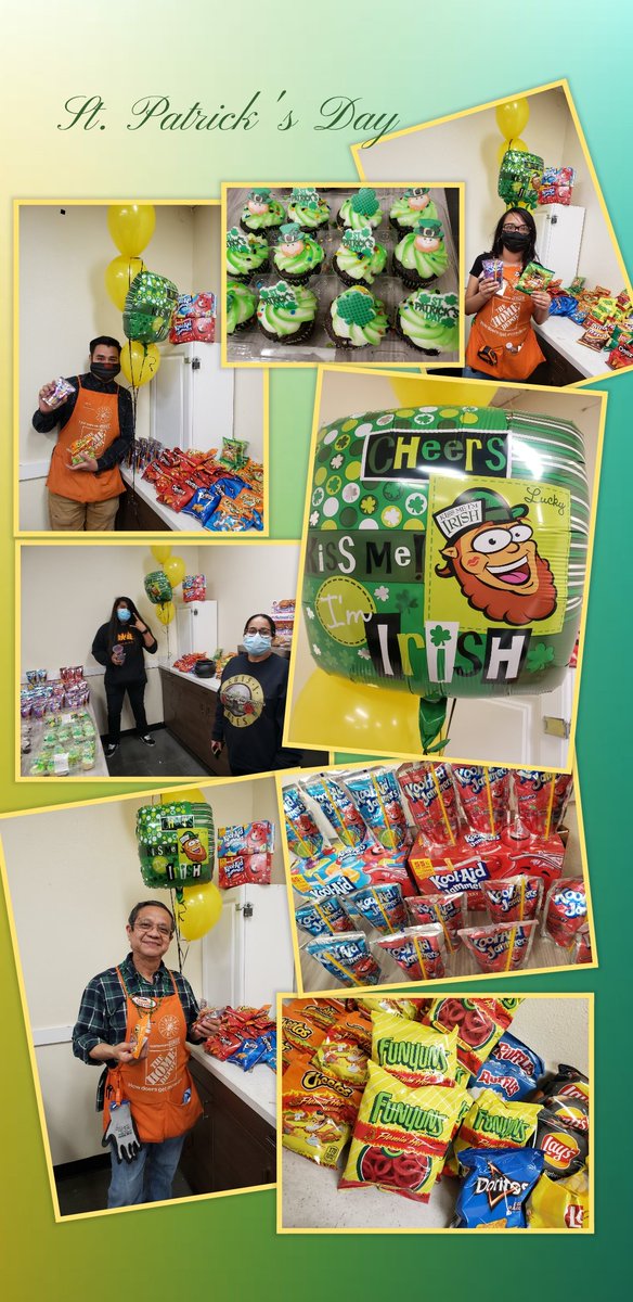 Celebrating St. Patrick's Day at #wilshire #homedepot Thanking our associates for all they do! #wheresyourgreen