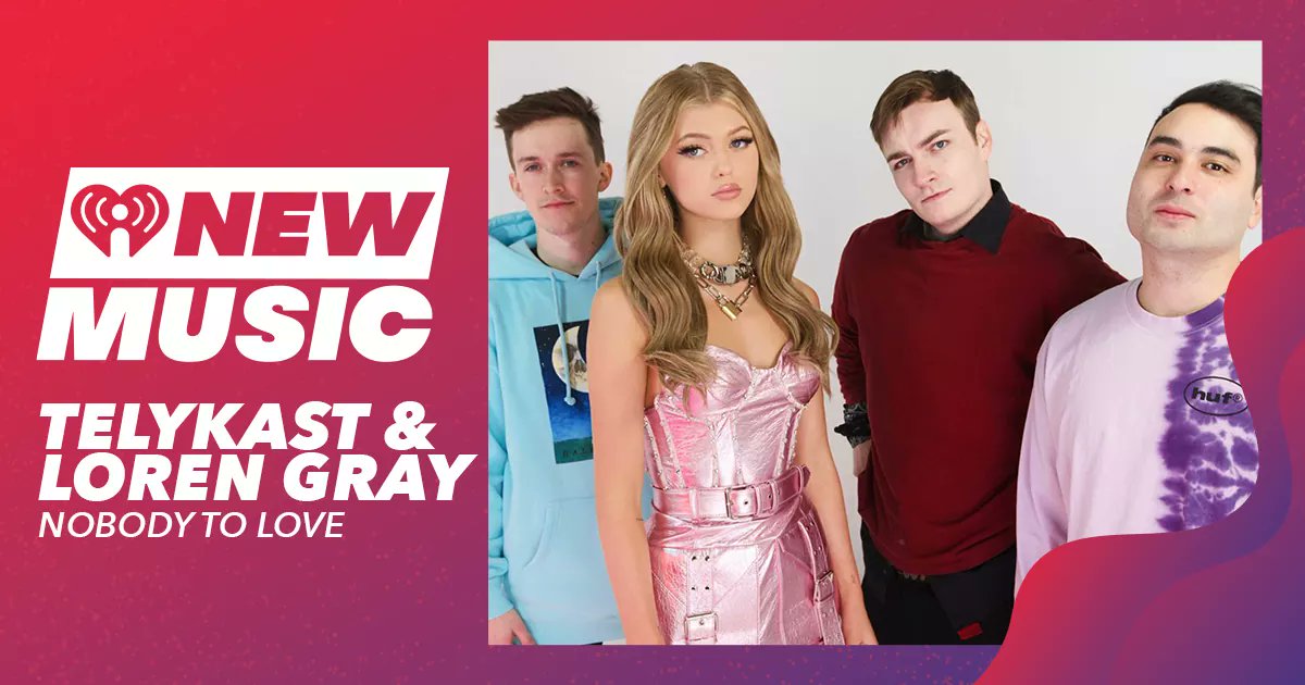 iHeartRadioCA's tweet image. New music from @TELYKast and @iamlorengray #NobodyToLove just added to #iHeartNewMusic! Listen now on iHeartRadio 🎵🎧 iheart.com/live/8852