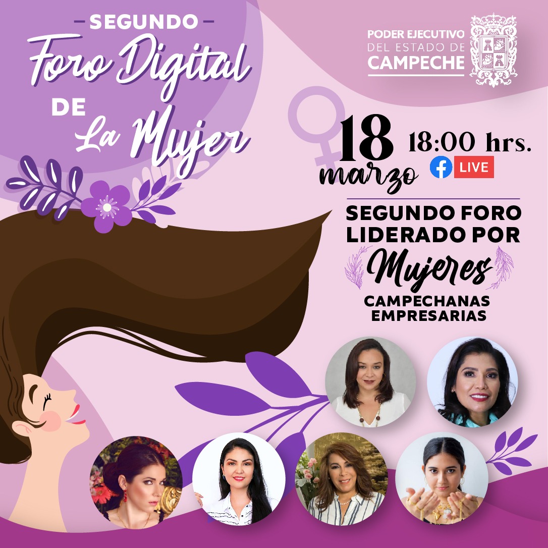 INDEMIPYME's tweet photo. ¡Visibilidad para las mujeres poderosas!🙋

En el #MesDeLaMujer las seguimos festejando con el Segundo Foro Digital de la Mujer👩‍💻.

➡️No te lo pierdas mañana 18 de marzo a las 6:00 p.m. por Facebook Live en Sedeco Campeche, INDEMIPYME y Consume Campeche. https://t.co/mJOpzL9EDN