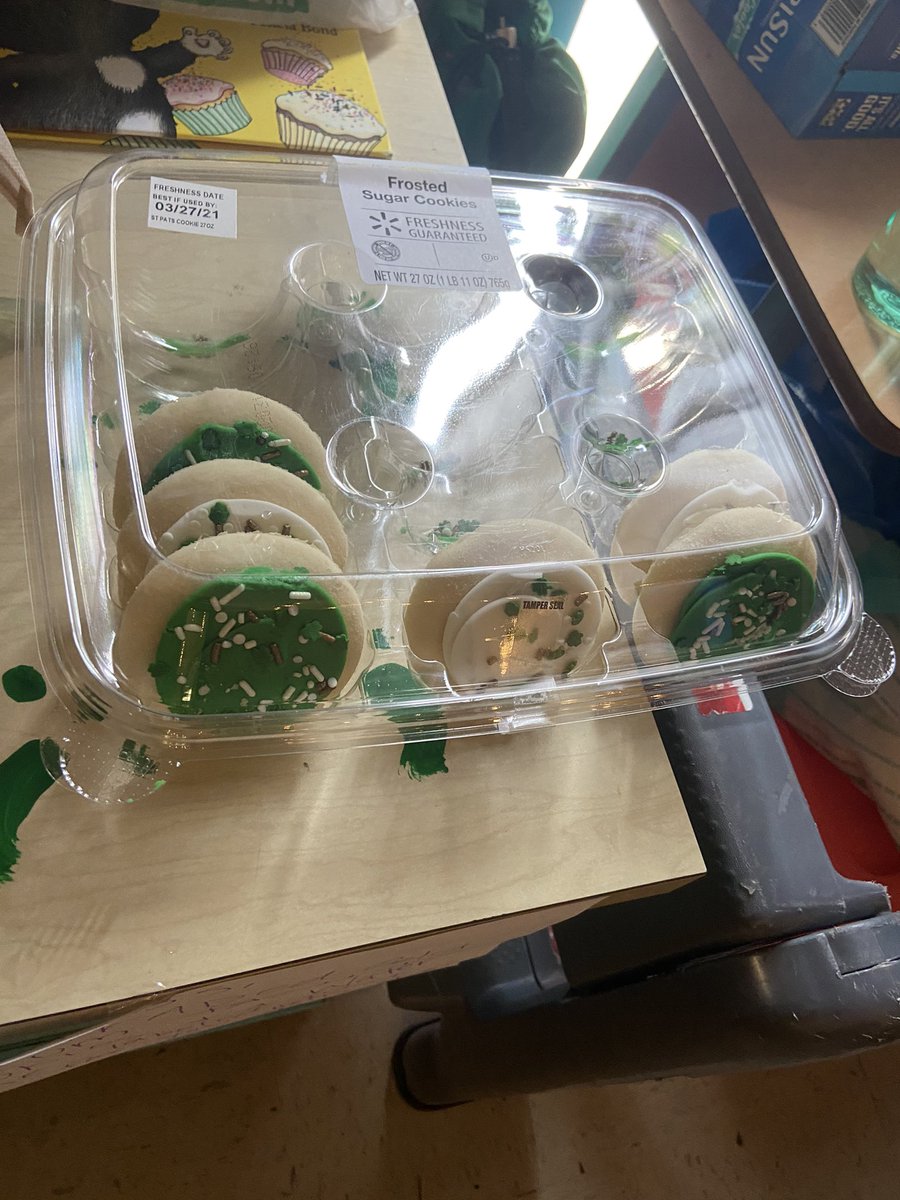 Oh the leprechaun caused some mischief but ended up bringing us so nice treats! #Kindergarten