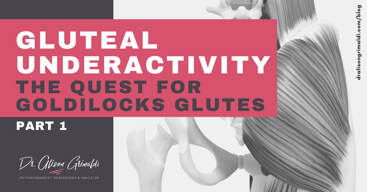 The quest for Goldilocks Glutes - How much is too much or not enough? Part 1 of a 2 part blog now out. 
dralisongrimaldi.com/blog/gluteal-u…