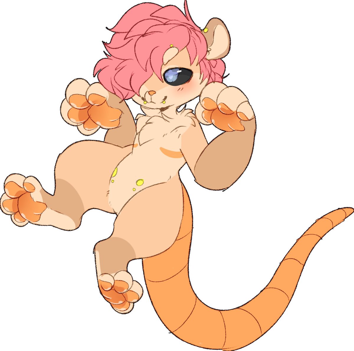 Here& #39;s his pink version and also a link to his toyhouse profile, serious offers only, please dm. Shares are really appreciated.  https://toyhou.se/5101443.r...