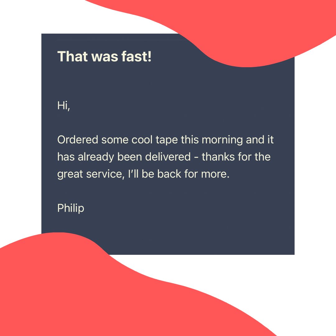 handlebartape's tweet photo. Amazon who? 😂 So nice to get these messages. Happy customers make us happy. #delivery #handlebartape #cyclingireland #bartape #customerservice https://t.co/pYOcqrQ4Zo