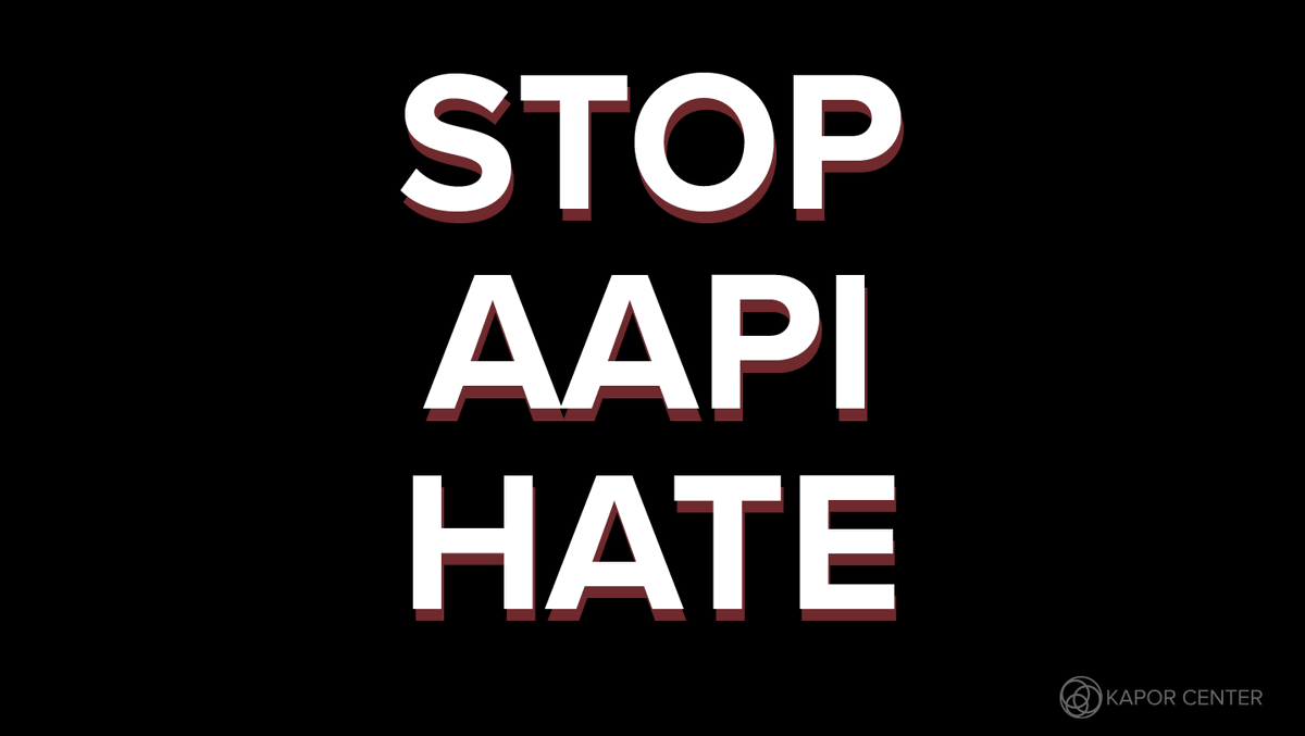 KaporCenter's tweet photo. We are saddened and angered by the continued acts of violence, racism, misogyny and hatred against the #AAPI community and other BIPOC communities. https://t.co/oISSKqwKNq