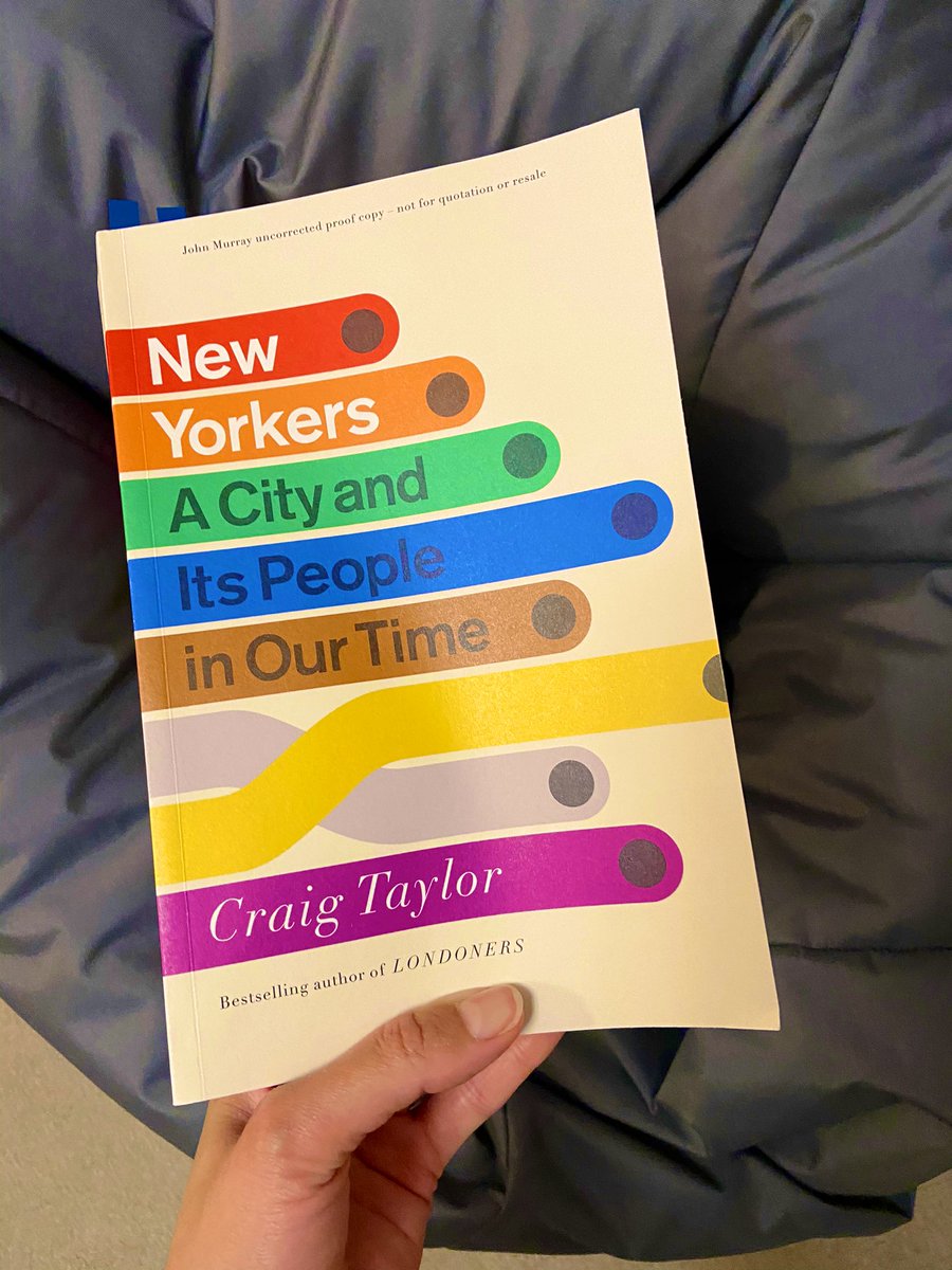 mrscookesbooks's tweet photo. Excited to be diving in to this tonight 👏🏽
Thank you @jesskkim @johnmurrays for my proof of #NewYorkers by #CraigTaylor ♥️
Out next week ✨
#bookpost #bookmail #mrscookesbooks https://t.co/4b86WNDAB0