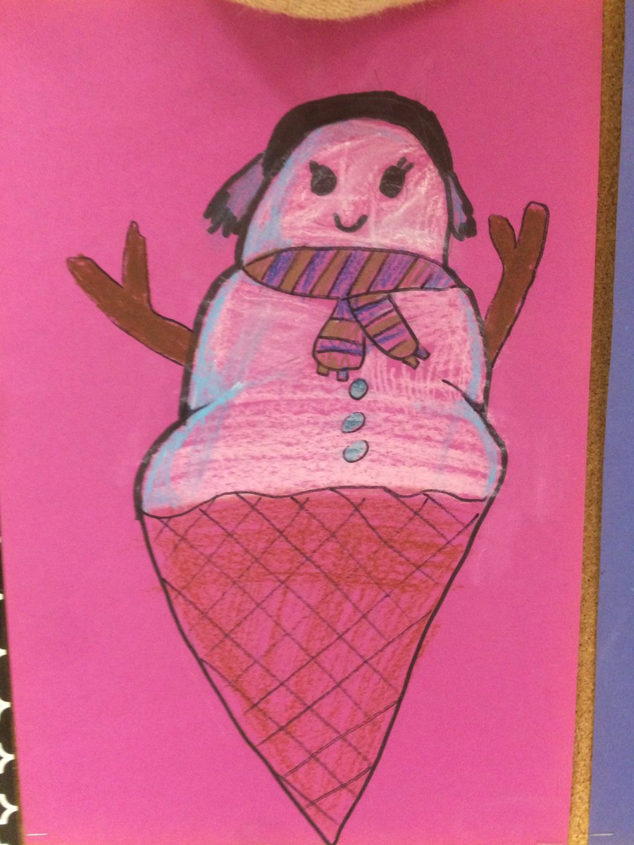 I’m a little late to post, but I loved how your ice cream snowmen turned out!! So cute