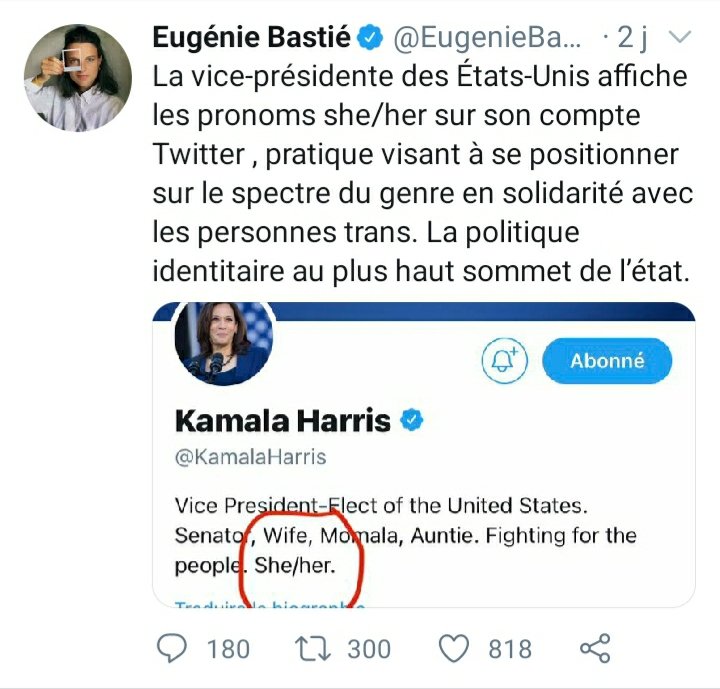 lecoindeslgbt's tweet photo. Eugénie Bastié est déjà connue pour sa transphobie mais ça ne dérange pas @Qofficiel de lui faire de la pub... https://t.co/TA79FAkTQ8
