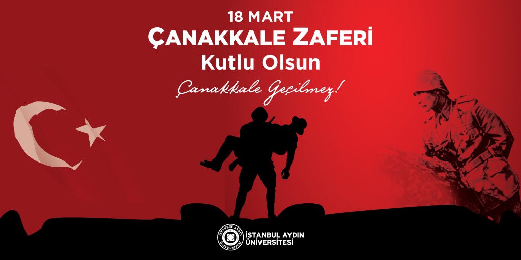 "#Çanakkale, yeni Türkiye'nin önsözüdür" 
(Fazıl Hüsnü Dağlarca)
#İAÜ Ailesi olarak, #18MartÇanakkaleZaferi 'nin 106'ncı yılını kutlar, başta 19. Tümen Kumandanı Yarbay #MustafaKemal olmak üzere, zaferde emeği geçenleri saygı ve rahmetle anıyoruz.
