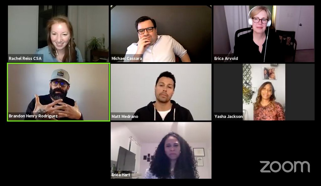 csacasting's tweet photo. Last week CSA hosted a zoom panel all about auditioning from home. You can view the discussion on our Facebook page at the link in our bio!
 https://t.co/ZruE6fKkep https://t.co/tNa6cB4lfP
