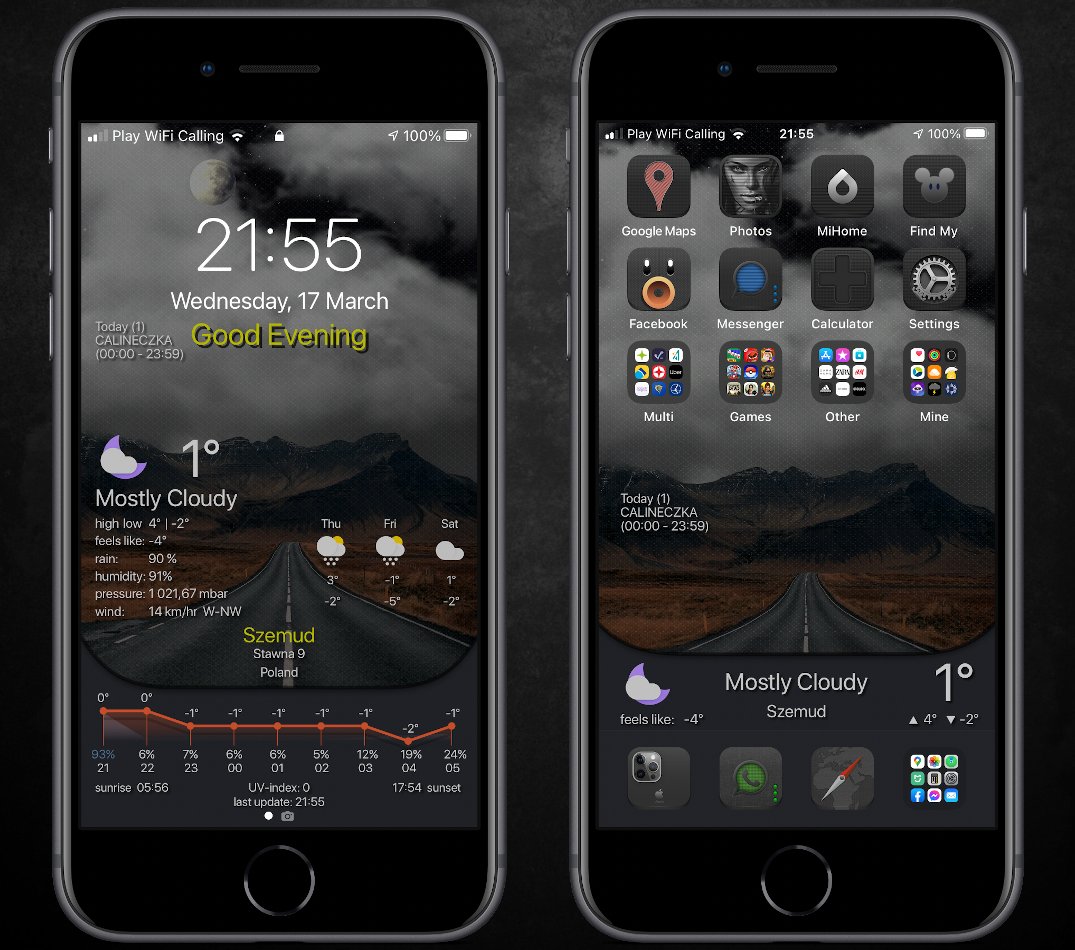 owcaa's tweet photo. Weather Lite V3 @thewaytozion @kleinmone
Theme @mauibernardi
Icons @kleinmone

#iPhone8 #nojailbreak #WeatherLiteV3 https://t.co/11t4nLsZFF