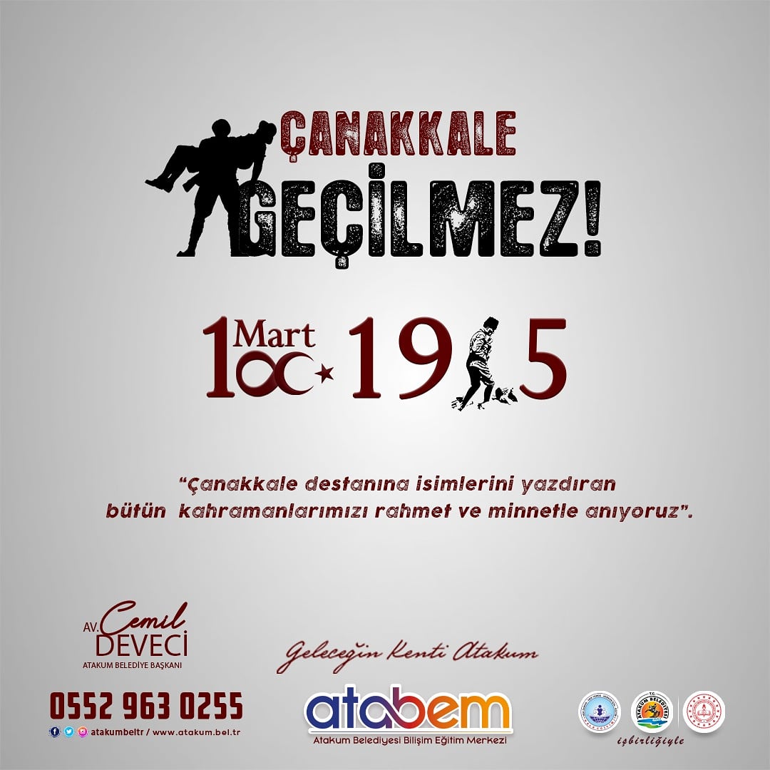 18 Mart Çanakkale Zaferi'nin 106. yıl dönümünde başta Gazi Mustafa Kemal Atatürk olmak üzere bağımsızlığımız için mücadele eden tüm şehitlerimizi rahmet ve minnetle anıyoruz.

#çanakkalegeçilmez 
#18martçanakkalezaferi