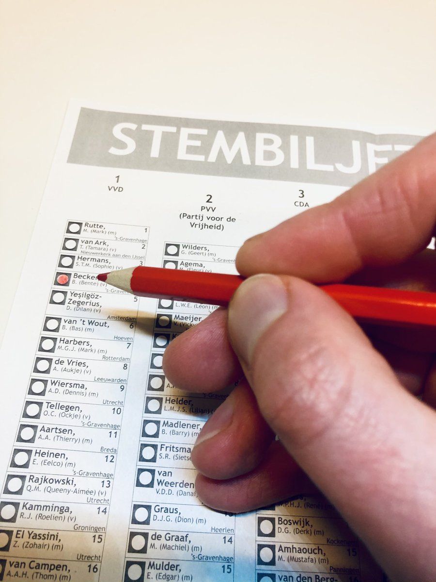 Vandaag mijn stemrecht gebruikt. Using my democratic right to vote! I voted for #4 #VVD <a href="/bentebecker/">Bente Becker</a> for #TK2021 #Verkiezingen2021 #verkiezingsdag #ikstem