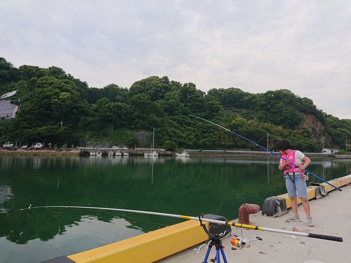 こてっちゃん On Twitter 湯浅 前の山を越えると栖原 一応 河口やけど約100mで完全な海 水深3ヒロで 砂地が多くキス キビレ チャリコ ウナギ アナゴ アジ たまにカマスの群れが入ってくる 車横付けやからファミリーに最適 チヌ狙いもok 釣人が少ない 穴場や