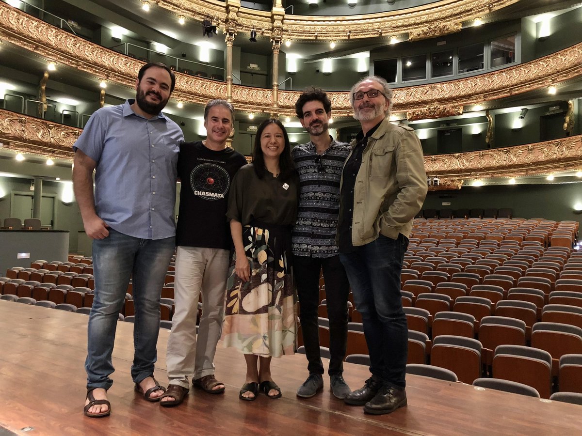 sigma_project's tweet photo. Many thanks also to EvS Musikstiftung
@EvS_Musik, for making possible the creation of this fantastic work by Liza. 
In the picture, SIGMA Project and Liza, at the @teatrocampos in Bilbao (Spain), September 2018. https://t.co/34Yrc2n1og