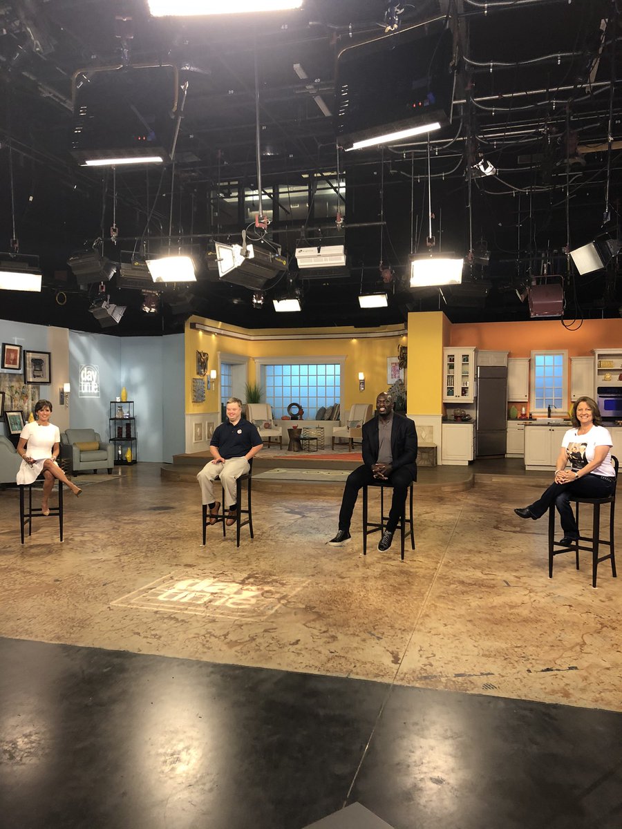 BOSTheMovie's tweet photo. Thank U @TitusONeilWWE for being at today’s @DaytimeTVshow taping w/ #SamPiazza (airs 3/19-10am) to promote: #WorldDownSyndromeDay &amp; the local TV debut of @BOSTheMovie #BecauseofSam on @wedupbs (ch WEDQ) 3/21! 🎬 You &amp; Sam CRUSH the @ymca scene in the movie! https://t.co/AyJE0r7M2h