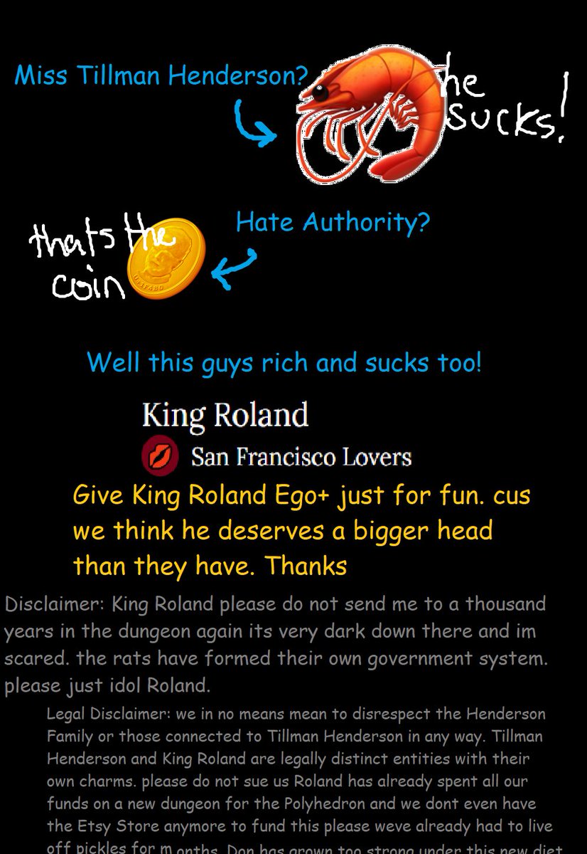 The crude electronic fonts of this missive hurteth my eyes too much to make out what it says, but my royal aides informeth me that my subjects desire to idolize me to the level of MVP... A splendid proposal!