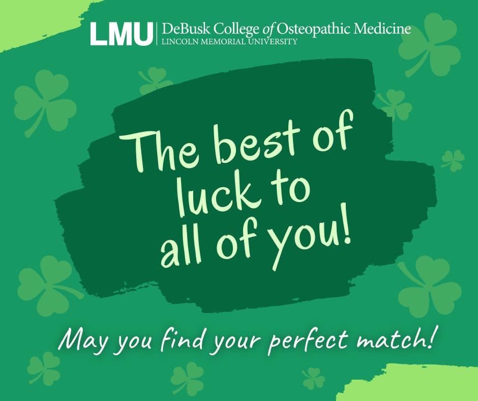 DCOMtweets's tweet photo. Wishing good luck to all of our 4th year students who find out their residency locations and our 2nd years who find out their rotation locations on Friday! May it be a perfect match! #DCOMmatch #DCOMrotations #Match2021 https://t.co/6QBQhv4vbp