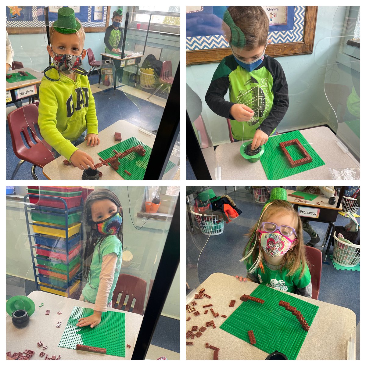 dmlake6's tweet photo. We tried to catch the sneaky leprechaun but he was too quick and clever! Luckily, he left some surprises behind for us. Happy St. Patrick’s Day! ☘️🌈💚 #luckyteacher #mylittleleprechauns https://t.co/Nsod0K4hxD