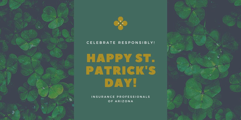 Insuranceproaz's tweet image. 🍀 We wish you the best of luck on this St. Patrick's Day! Remember to celebrate responsibly! 🍀 #StPatricksDay2021