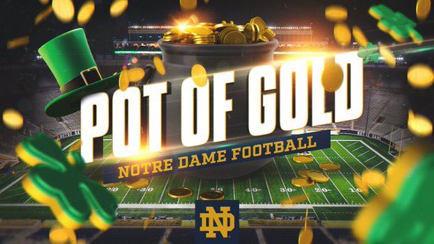 PeytonBowen10's tweet photo. #AGTG After an amazing talk with @Coach_OLeary i am blessed to receive an offer from Notre Dame #POTOFGOLD @mike_gallegos16 @coachrodneywebb @DentonGuyer_FB @ReedHeim https://t.co/CypOWJvJxH