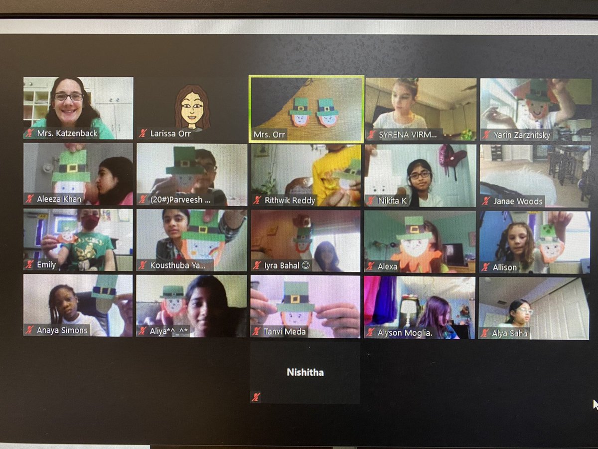 Happy Saint Patrick's Day ☘️ 4th grade social event, making Leprechaun bookmarks 🥰 #StPatricksDay #4thgraderocks #socialevents