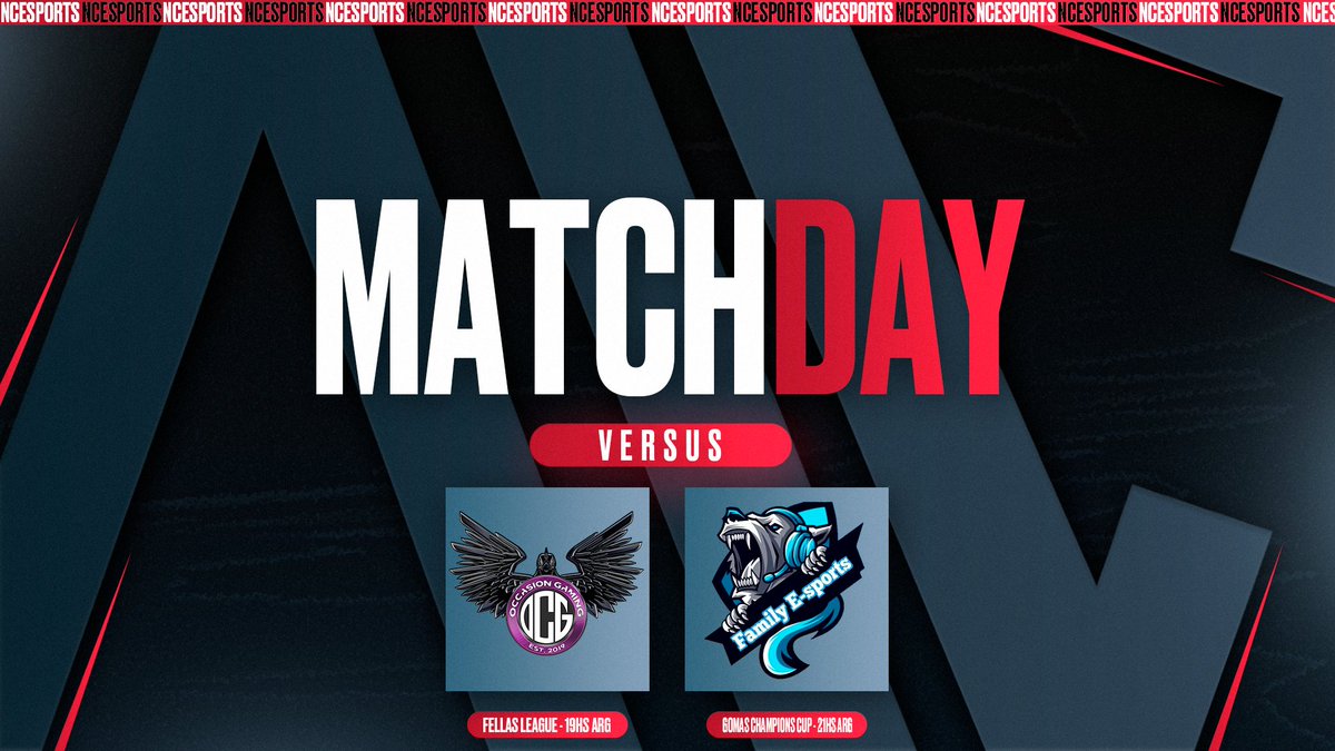 ¡Partidos de hoy!

Nos enfrentaremos desde las 19 horas a <a href="/occasion_gaming/">OccasionGaming</a> por la <a href="/FellasLeagueGG/">Super Fellas League</a>.

Cerraremos la noche a las 21 horas en octavos de <a href="/Ap3Gomas/">Gomas</a> en contra de @FamilyESports2.