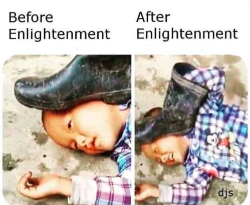 I have never cared for the word Enlightenment as it seems to create the image of a life filled with one long orgasm.

I heard an interview with <a href="/ByronKatie/">Byron Katie</a> where she said, "it is one who has seen the source of suffering".

That works!