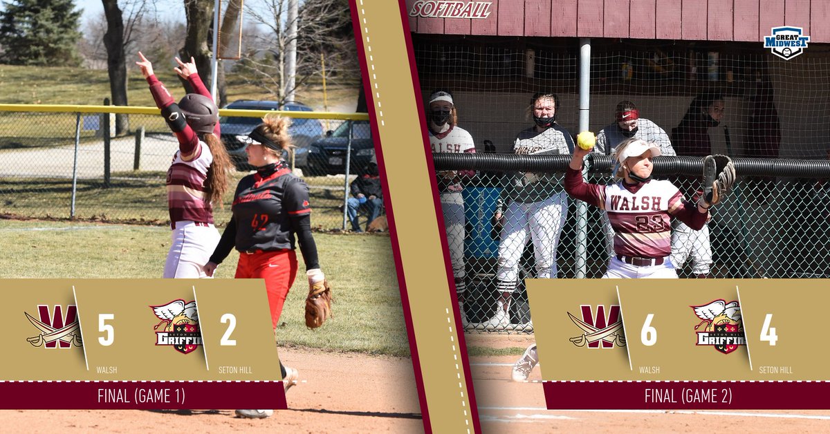 SB | A three-run sixth inning in game two lifted <a href="/WalshUSoftball/">Walsh Softball</a> to a sweep on Wednesday at Seton Hill! Back home Sunday for Grand Valley State! #SwordsUp