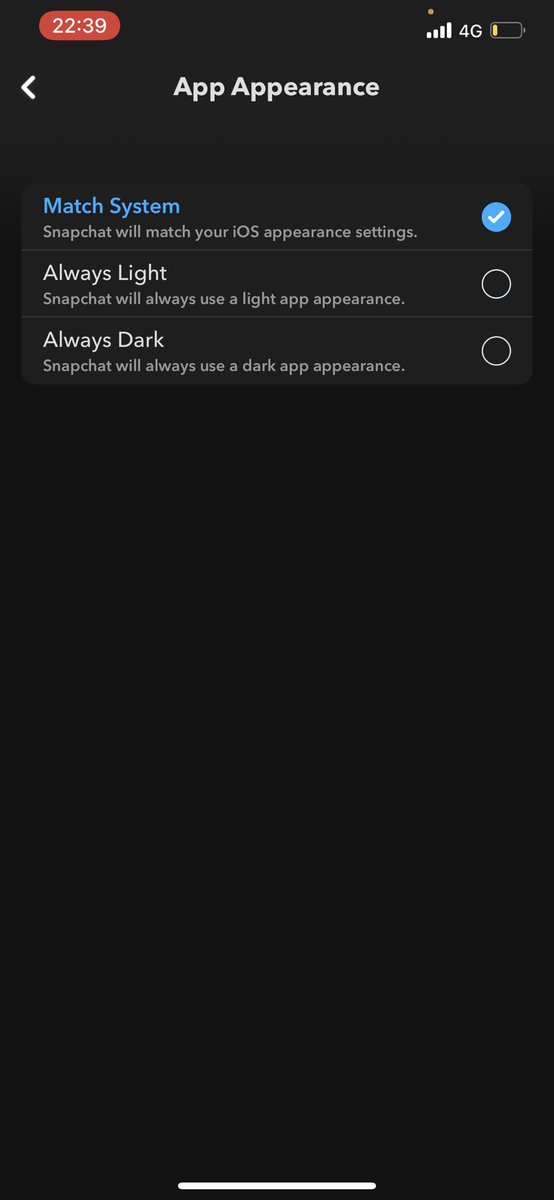 MazwineD's tweet photo. Snap en noir : Paramètre > app apparence . https://t.co/PE9yOYEiqN