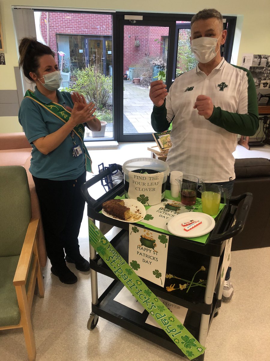 Older People’s Care MRI (@olderpeoplesmri) on Twitter photo Happy St Patrick’s Day ☘️ 🇮🇪 from Ward 30 ☺️ Today Terry brought us all the luck of the Scottish-Irish when he found the Shamrock! ❤️🌞 memories and music were shared and plans made for the future #MeaningandPurpose #TherapeuticActivity #COVIDrecovery <a href="/ActivityMft/">Lizzie Therapeutic Activity Coordinator W31MRI 💙</a> Happy St Patrick’s Day ☘️ 🇮🇪 from Ward 30 ☺️ Today Terry brought us all the luck of the Scottish-Irish when he found the Shamrock! ❤️🌞 memories and music were shared and plans made for the future #MeaningandPurpose #TherapeuticActivity #COVIDrecovery <a href="/ActivityMft/">Lizzie Therapeutic Activity Coordinator W31MRI 💙</a>