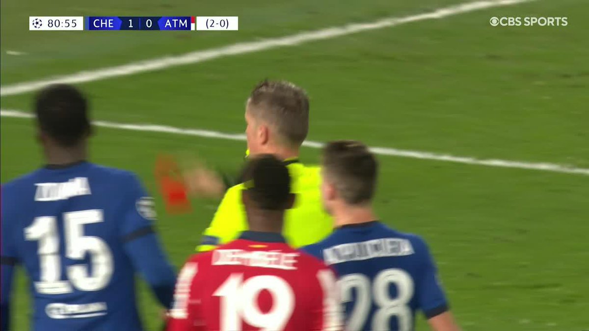 Atleti down to 10-men after Stefan Savic is sent off.

Agree? 👀