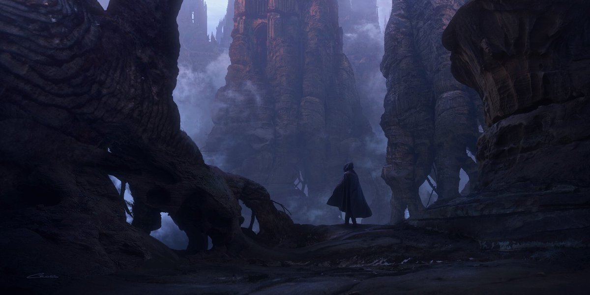 ConarCross's tweet photo. Hey Twitter! I’m Conar and I work in the games industry. Here’s some of my wanderer series from last year. Appreciate any shares and thanks for checking them out! 😄 https://t.co/MjMasoJsDY