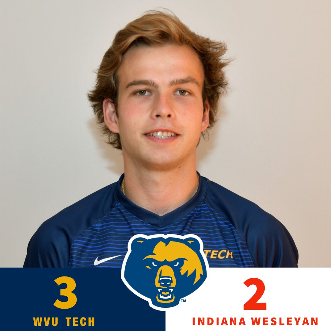 No. 21 #WVUTech men’s soccer defeated Indiana Wesleyan 3-2 and senior Pablo Muniz Rocandio recorded two goals and the assist on fellow senior Manuel Segarra’s goal.