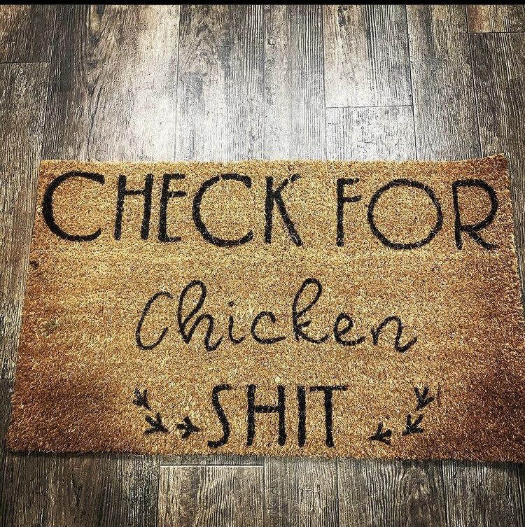 LOrpingtons's tweet image. New door mat has arrived! Thank you Etsy for this awesome find!!