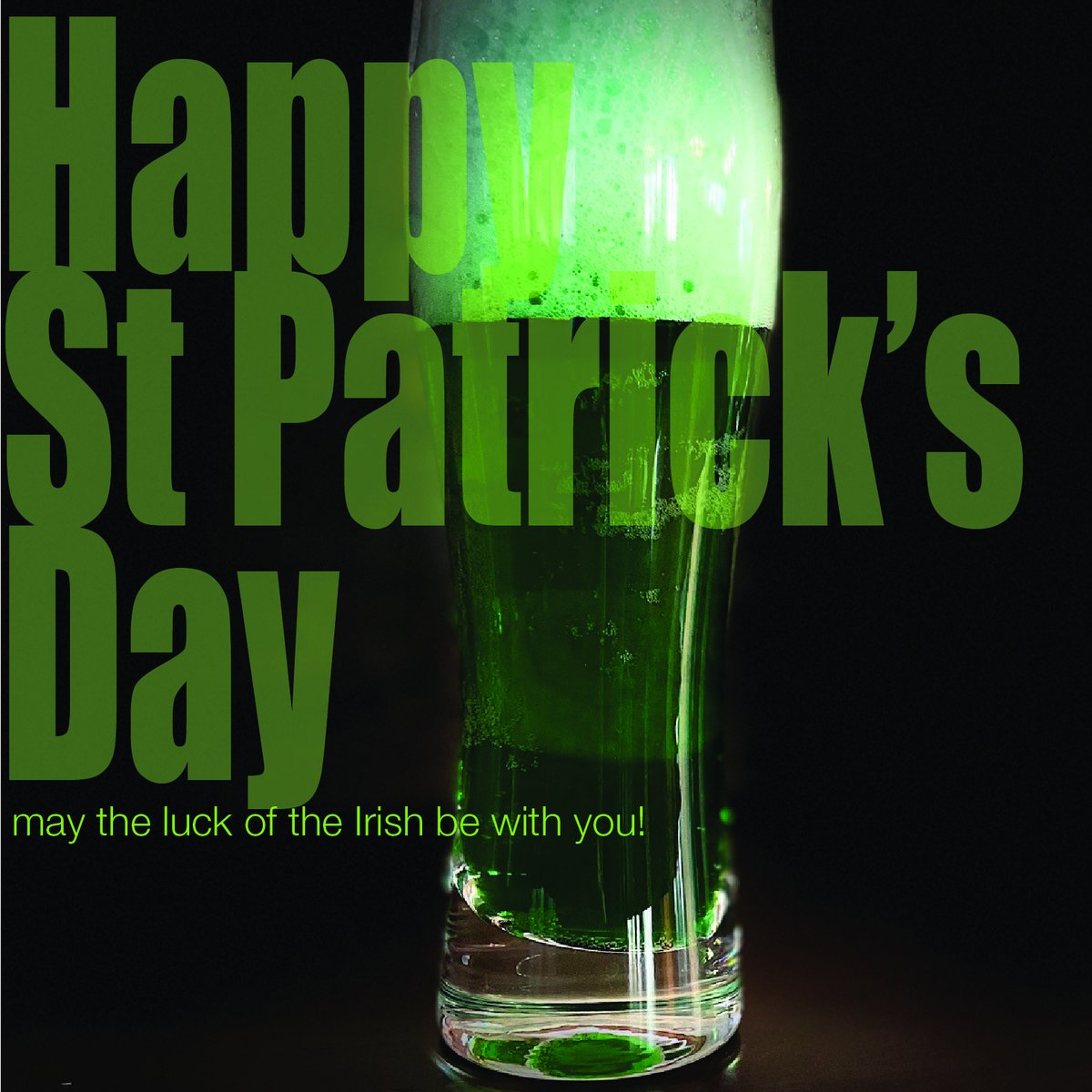 Enjoy a little green beer today!